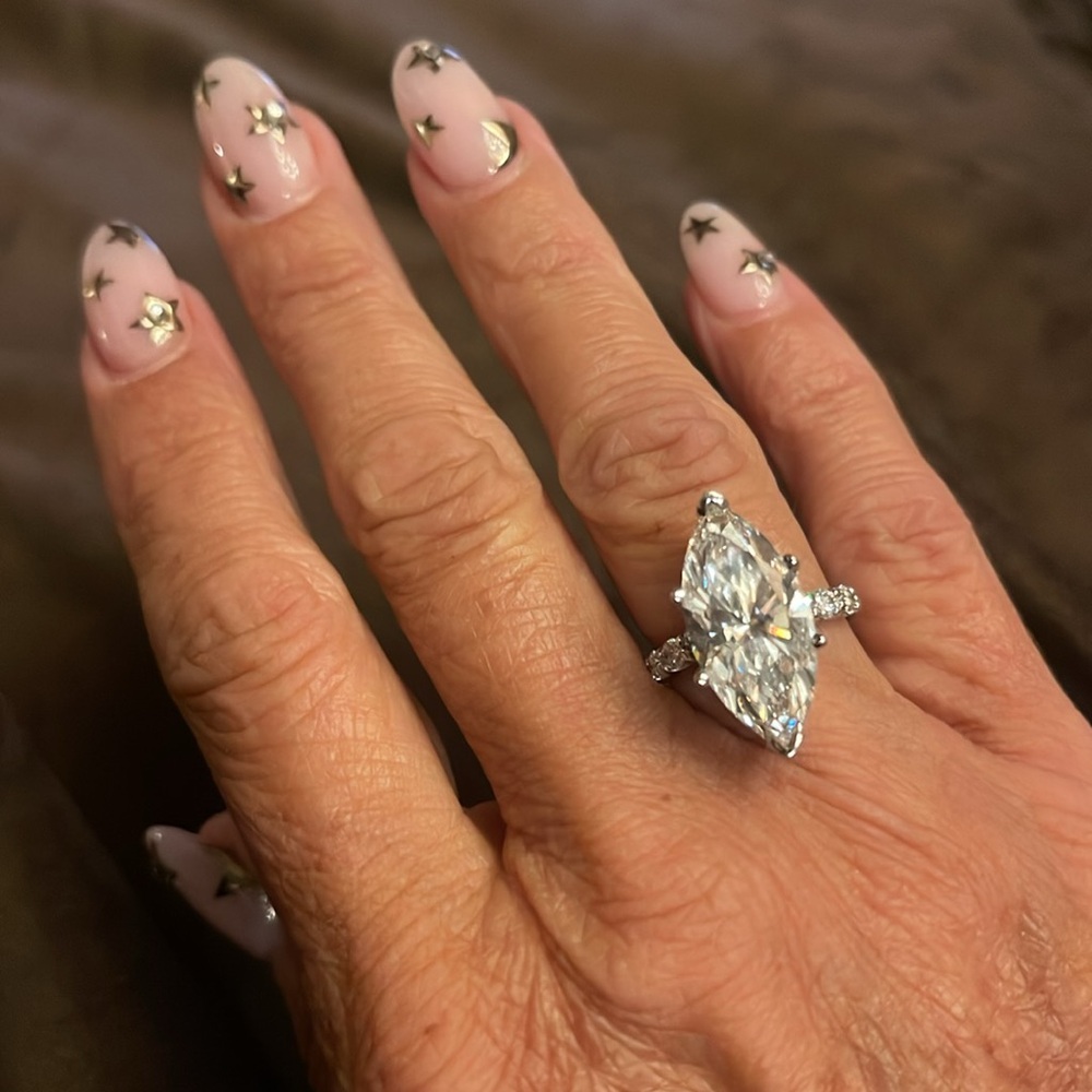 Genuine appraised 6.04ct Marquise Brilliant Cut Diamond VVS 2 Color E🌟FIRM - Picture 4 of 4